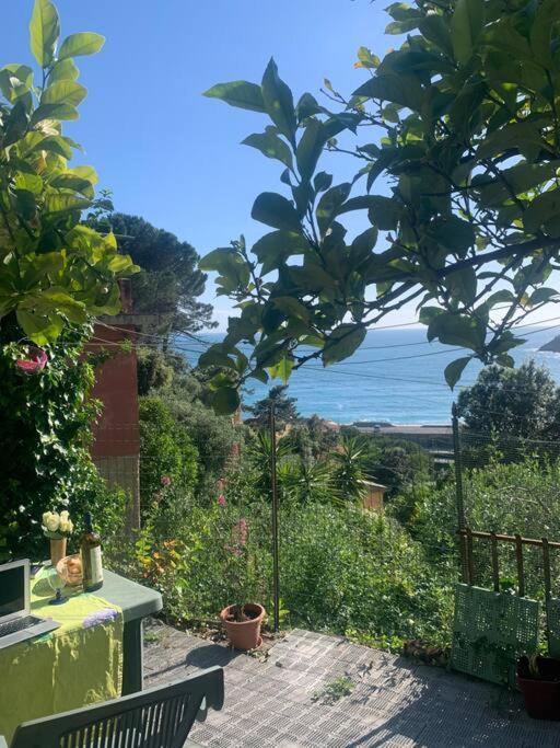 Cozy Beach House With Nice Garden, Basic Feel Apartment Bonassola Bagian luar foto